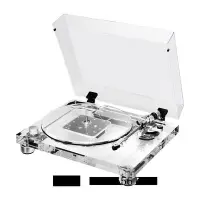 在飛比找Yahoo!奇摩拍賣優惠-留聲機鐵三角60周年限量款AT-LP 全透明黑膠唱機留聲機發