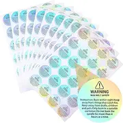 Holographic Candle Warning Labels Candle Jar Container Stickers Wax Melting Safety Stickers for Candle Jars Tins Containers Candle Making Supplies (240)