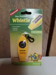 Coghlan's Four Function Whistle for Kids Camp Thermometer, Magnifier, Compass