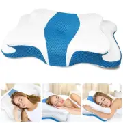 Cervical Neck Pillow for Pain Relief Sleeping, Contour Memory Foam Pillows, E...