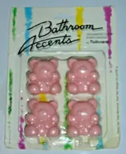 Vintage Collectible Bathroom Accents 4 Teddy Bear Fashion Decorative Soap Small