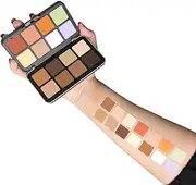 Makeup Palette - 16-Color Beauty Cream Concealer Makeup | Under-eye Concealer Set | Concealing Hydrating Concealer For Skin Foundation Palette Accessory