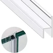 Glass Door Seal Strip, 120 Inch Soft Shower Door Sweep to Stop Leaks, Shower Silicone Seal Strip