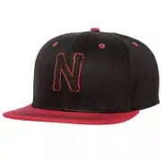 Neff Mens The Freeman Snapback Baseball Cap, Black / Red One Size