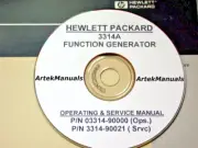 HP 3314A Function Generator Operating & Service Manuals (good schematics)