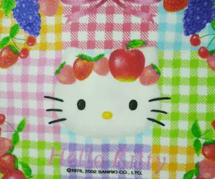 【震撼精品百貨】Hello Kitty 凱蒂貓 方巾/毛巾-彩色格子水果造型 震撼日式精品百貨