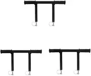 Cabilock Pcs Stroller Handle Extender Armrest Bracket for Carriage Stainless Steel Handlebar Extender Pushchair Attachment