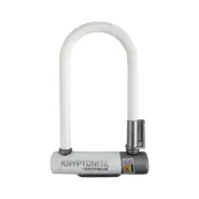 Kryptonite Krypto Series 2 Mini-7 U-Lock 3.25 x 7" Keyed White w/ bracket