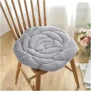 Seat Cushion,Seat Pads, Plush Chair Cushion,Cotton Seat Pad,Non-slip Plush Rose Shape Seat Pads For Dining Kitchen Chairs Chair Seat Pads Pink Gray Seat Cushions Outdoor Garden Bay Window Padded Cushi