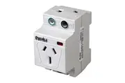 Eureka Double Pole Din Rail 15A Single Powerpoint Autoswitch IP32 | EUR-DPDGPO15