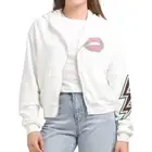 NWT Lauren Moshi Zip front lightening eye hoodie