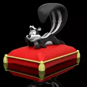 UNPAINTED Looney Tunes Pepe Le Pew 3D Printed Model Kit 5" Tall (1-23)