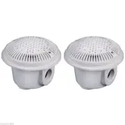 Hayward WG1051AVPAK2 1-1/2" x 1-1/2" White Dual Suction Outlet w/ AV Grate 2Pak