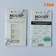 Noosy 3 in 1 Sim Card Adapter Kits for iPhone and Android Phone - 2-Pack