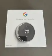 Google Nest T3019US Wi-Fi Learning Thermostat - Polished Steel