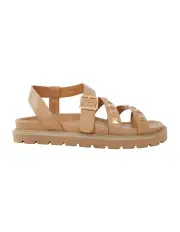 [Belle & Bloom] Morning Mood Chunky Stud Sandal in Beige
