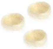 DIY Chicken Nest Ornament Set 6pcs Artificial Chicken Coop Decor for Home Easter Decor White