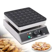 Commercial Electric Waffle Machine 110V 36 Grids Mini Dutch Pancake Baker Maker