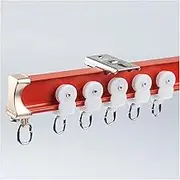 Room Divider Curtain Track With Silent Rollers, Straight Ceiling Track For Curtains, Rails Ceiling Or Wall-mounted, For Hanging Curtains(Ceiling Mount,2m/6.5ft)