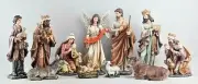 Nativity Set Removable Jesus Kings Angel 12 inch 11pc Indoor Outdoor Yard Decor