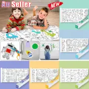 Children's Drawing Roll DIY Sticky Color Filling Paper Early Educational Toys AU
