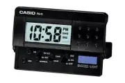 Casio PQ10-1R, Pocket Travel Alarm Digital Clock, Light, Snooze