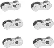 6 pieces bicycle chain links, bicycle chain chain lock missing bicycle link quick coupling bicycle chain link connector for 10 speed chain