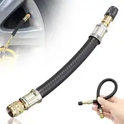 Universal Flexible Tire Valve Extenders, 2025 New Flexible Tire Valve Extension Extender Air Valve Stem Extender, Valve Stem Extension Adaptor Compatible for Bicycles Motorcycles RV Stroller (8.26in)