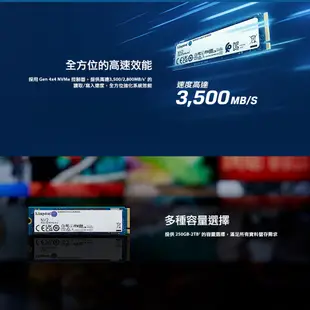 金士頓 Kingston NV2 250G 500G 1TB 2TB NVMe PCIe 4.0 SSD 固態硬碟