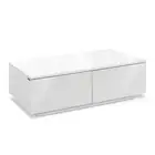 Artiss Modern Coffee Table 4 Storage Drawers White High Gloss Tables Wooden New