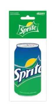 Coca-Cola Paper Single Air Freshener Sprite Can FREE POST