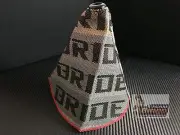 Bride Universal Grey Gradation Gear Shifter Shift Boot Seat Material AUD STOCK