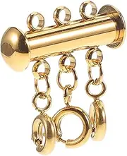 Holibanna Necklace Clasp Connectors for Multi Necklaces and Bracelets Durable Jewelry Converter for Women for DIY Crafting