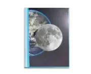 Blue Earth White Planet White Book Sheet Protectors Portfolio Binder Folder