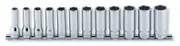 Koken KORS3305M/12 - Socket Set 3/8" Drive 12 Piece Deep Socket Rail