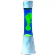 16 Inch Glacier Magma Lamp,Liquid Motion Lamp Blue Liquid with Green Wax Blue