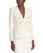 Generation Love Eliza Windowpane Tweed Blazer