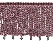 Bullion Fringe Trim with Woven Header, Color# VL01 [Sold By The Yard]