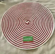 Set Of 6 Sleigh Bell Bistro Placemat 15” Woven NWT. Christmas. From Hobby Lobby