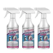 3pcs Bathroom Descaler Powerful Cleaner Quickly Remove Foam Cleaning Agent for Bathtub Toilet Shower Sink Glass