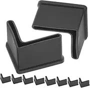 ABOOFAN 10pcs Bed Frame Feet Covers Shape Furniture Angle Pads with Rubber Leg Tips Non Slip Chair Feet Caps Wall Bumper Guards for Furniture Stability and Protection