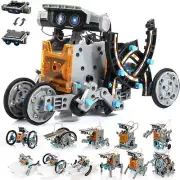 Educational STEM Learning Toy - Solar Robot Kit 12-in-1 by Luck Doug