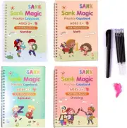Tope 4 Pack Magic Practice Copybook for Kids, Number & Letter Tracing Books, ...