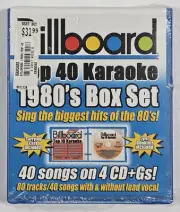 Billboard Top 40 Karaoke 1980's Box Set 4 CD+Gs (80 Tracks/40 Songs) NEW