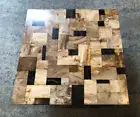 Petrified Natural Agate Coffee Table Top, Agate Stone Square Table Top Home Deco