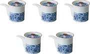 Set of 5 Japanese Sweeteners (6.8 x 10.3 cm (150 cc) | Juitsugi Setomonohonpo