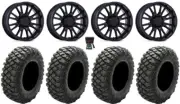 MSA ThunderLips 15" Wheels Bk 28" Crawler XG Tires Polaris RZR XP 1000 / PRO XP