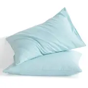 Standard Cotton Pillowcases - Envelope Closure 20x26 Pillowcases Set of 2, Br...