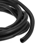 25ft 3/4 Inch Black Wire Loom Split Tubing Cord Protectors Flexible Conduit