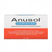 Anusol Suppository 12 Pack